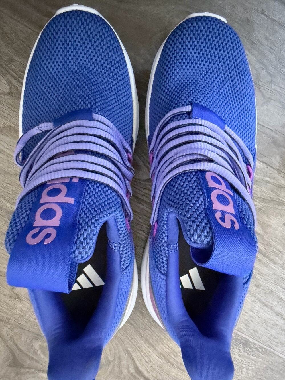 adidas Lite Racer Adapt 5.0 Running Shoes for Kids Blue/Pink, Size 5